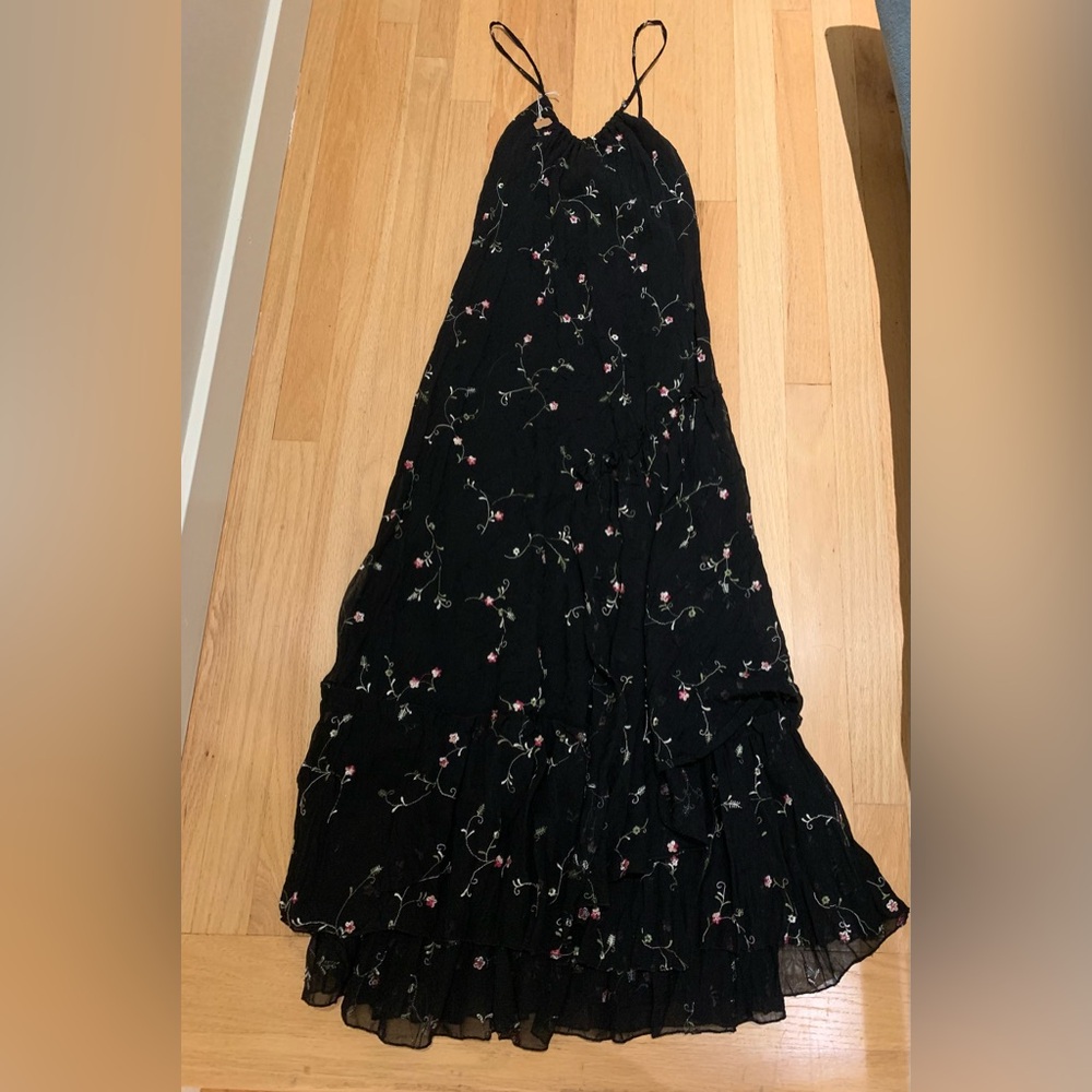 Floral Black Dress!